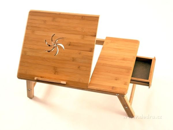 Bambusov stolek pod notebook-nov - Fotografie . 1