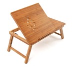 fotka Bambusový stolek pod notebook i na snídani